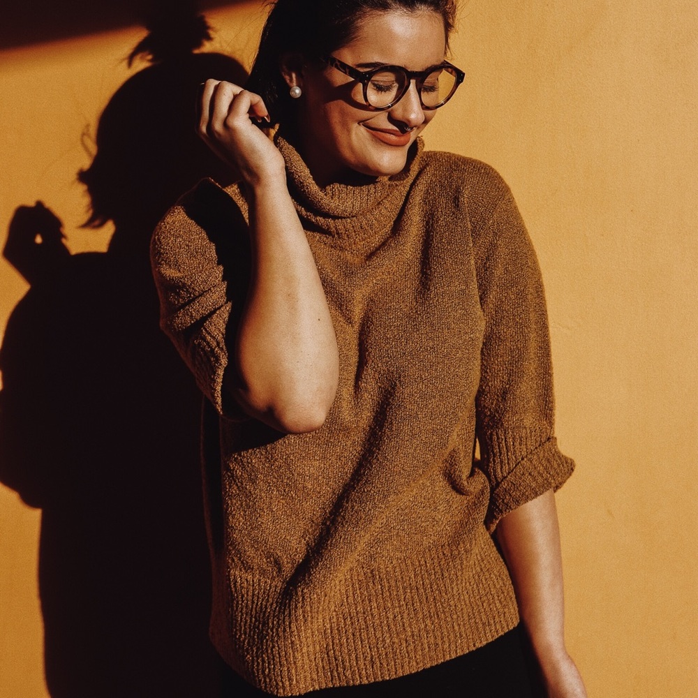 Vintage Mustard Turtleneck S/M
